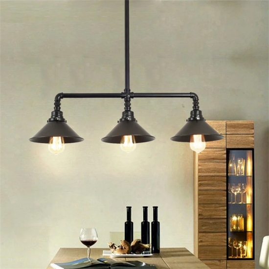 Vintage industrial style chandelier 09