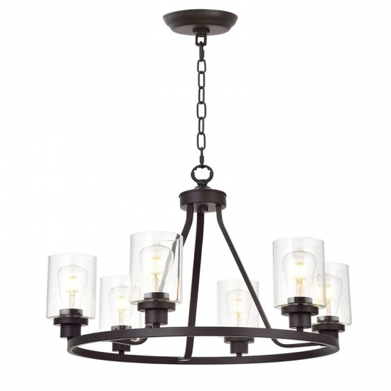 Vintage industrial style chandelier 13